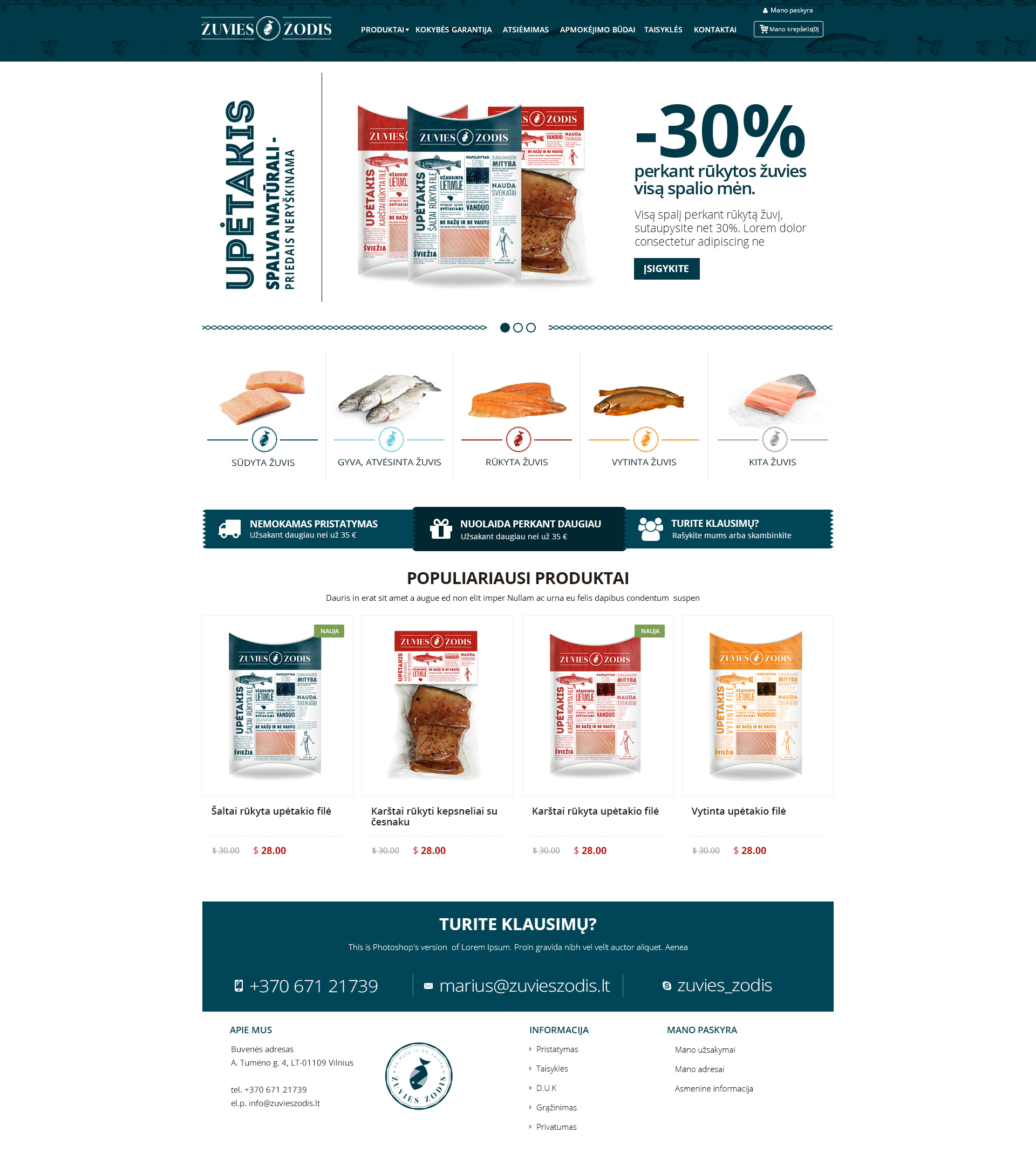 Zuvies web design screenshot